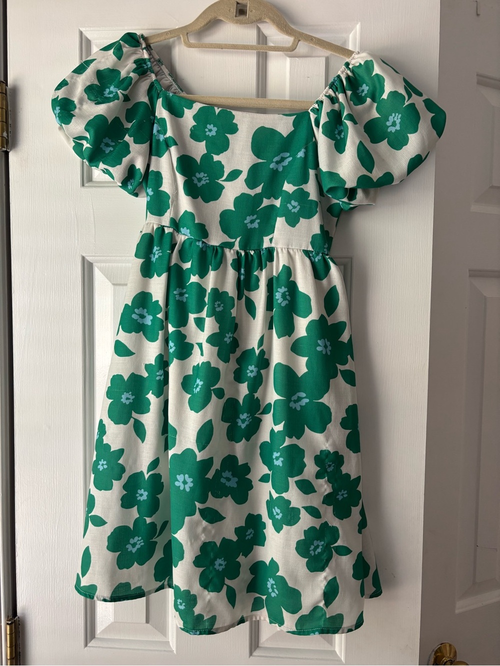 Altar'd State Green and Cream Floral Dress